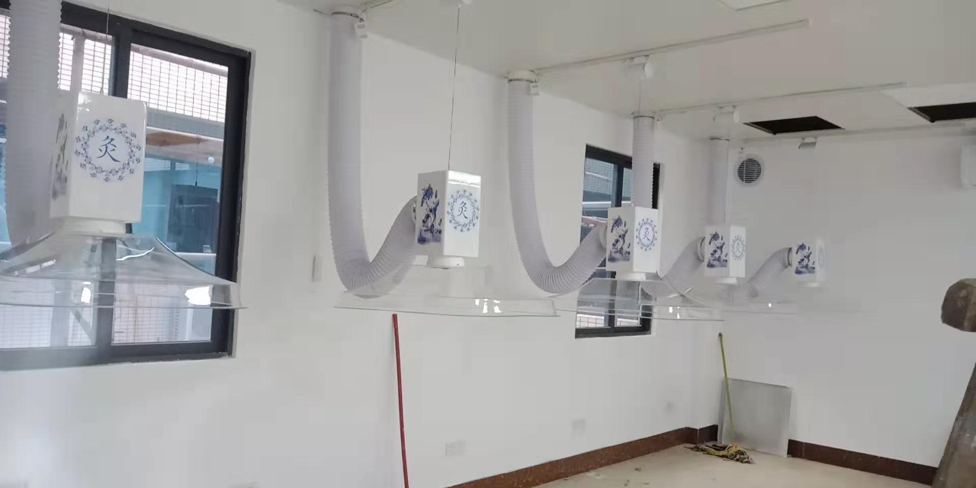 上海中醫(yī)診所(華仔)艾灸排煙系統(tǒng)安裝